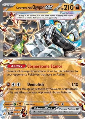SJF Cornerstone Mask Ogerpon ex - 058/131 - SV: Prismatic Evolutions (PRE) SV: Prismatic Evolutions