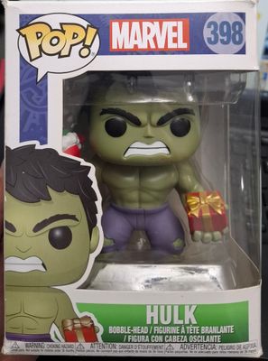 SH1 Hulk Figura Funko Pop 398 Holiday Marvel *Caja Dañada*