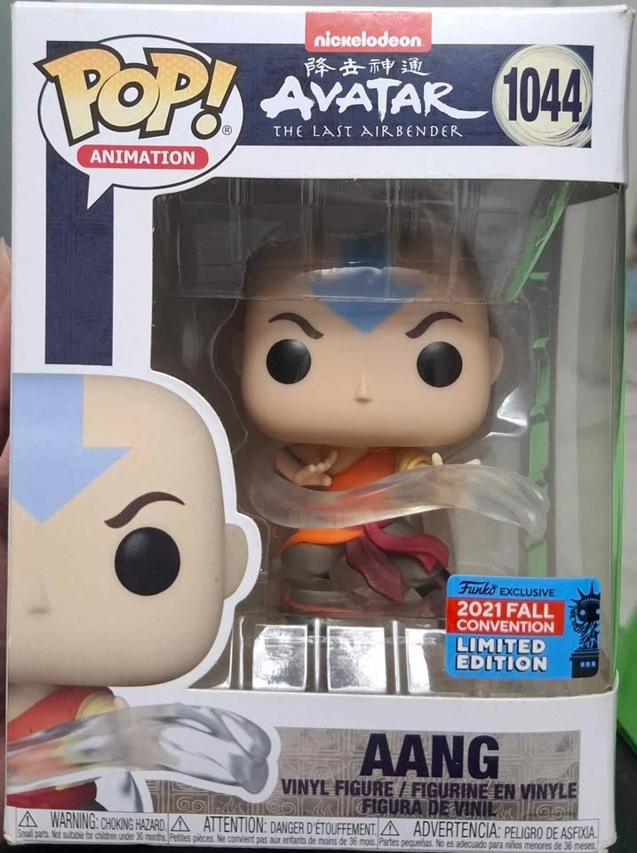 SJ2 Aang Figura Funko Pop 1044 Avatar Airbender 2021 Fall Convention