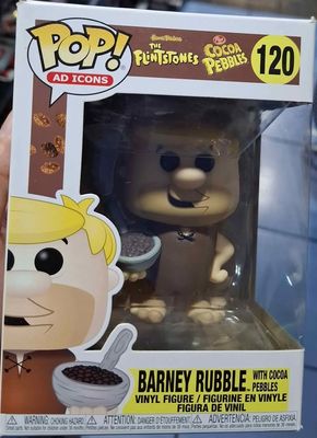 SJ1 Barney Rubble With Cocoa Pebbles Funko Pop Los Picapiedra Flintstones