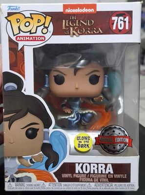 SH1 Korra Figura Funko Pop 761 Glows Special Edition *Caja Dañada*