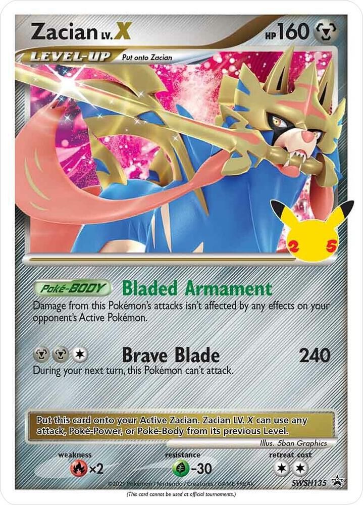 SJF Zacian LV. X - SWSH135 - SWSH: Sword &amp; Shield Promo Cards (SWSD) SWSH: Sword &amp; Shield Promo Cards