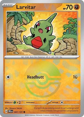SJ Larvitar (Poke Ball Pattern) - SV: Prismatic Evolutions (PRE) SV: Prismatic Evolutions *Espanol*