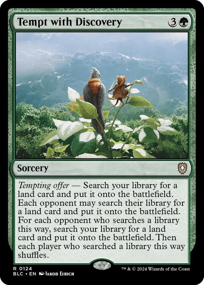 SJF Tempt with Discovery - Commander: Bloomburrow (BLC) Commander: Bloomburrow