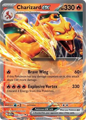 SJF Charizard ex - 006/165 - SV: Scarlet &amp; Violet 151 (MEW) SV: Scarlet &amp; Violet 151