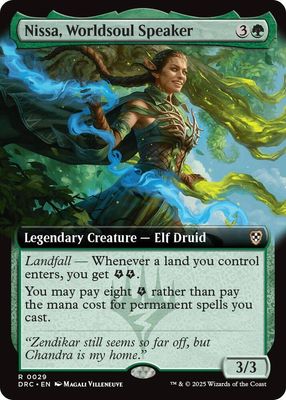 SJ Nissa, Worldsoul Speaker (Extended Art) - Commander: Aetherdrift (DRC) Commander: Aetherdrift