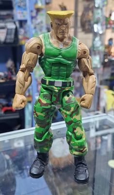 SJ1 Guile Figura 7 Pulgadas Articulada Street Fighter