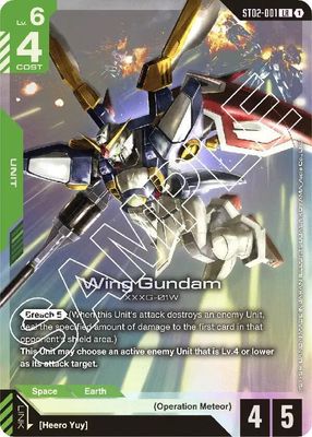 SJF Wing Gundam - Starter Deck 02: Wings of Advance (ST02) Starter Deck 02: Wings of Advance