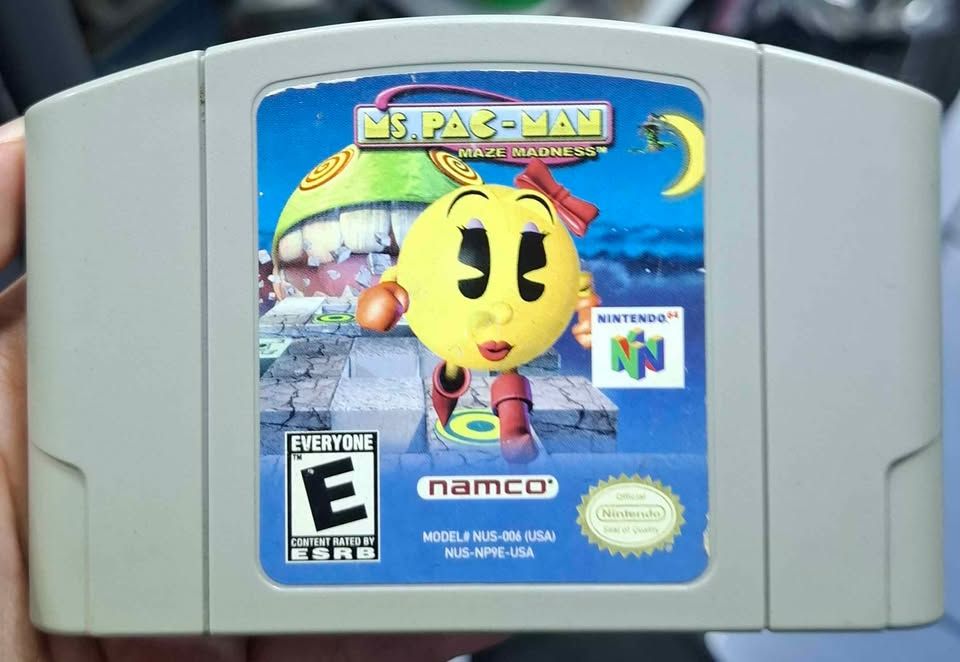 SJ1 Ms Pac Man Maze Madness Nintendo 64 Cartucho