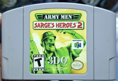 SJ1 Army Men Sarge Heroes 2 Nintendo 64 Cartucho