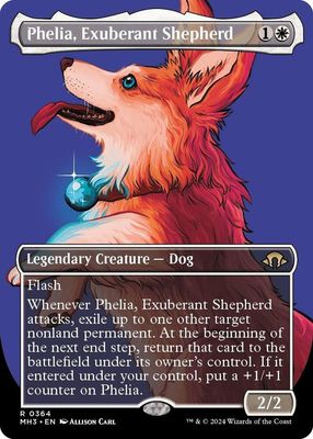 SJF Phelia, Exuberant Shepherd (Borderless) - Modern Horizons 3 (MH3) Modern Horizons 3