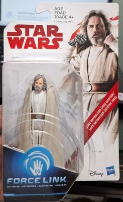 SH1 Luke Skywalker Jedi Master Star Wars Figura Force Link Blister Abierto
