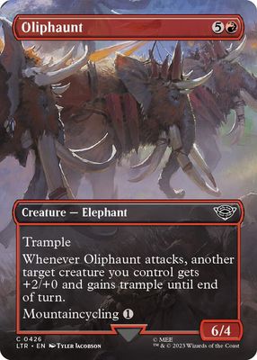 Oliphaunt (Borderless) - Universes Beyond: The Lord of the Rings: Tales of Middle-earth (LTR) Universes Beyond: The Lord of the Rings: Tales of Middle-earth