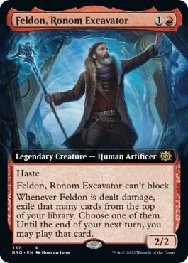 Feldon, Ronom Excavator (Extended Art) - The Brothers' War (BRO) The Brothers' War