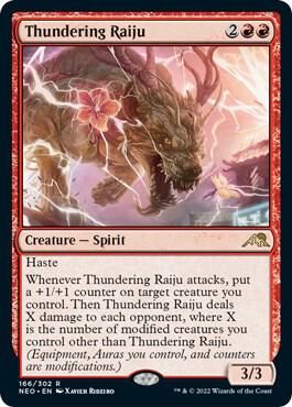 Thundering Raiju - Kamigawa: Neon Dynasty (NEO) Kamigawa: Neon Dynasty