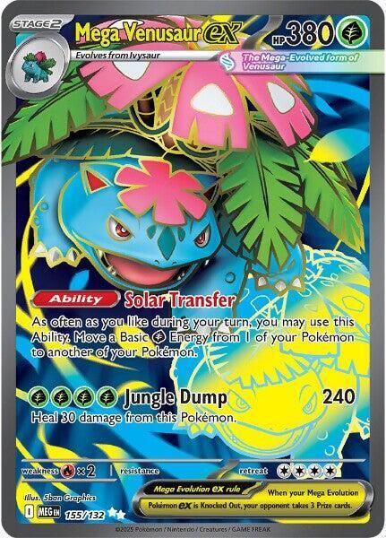 SJF Mega Venusaur ex - 155/132 - ME01: Mega Evolution (MEG) ME01: Mega Evolution