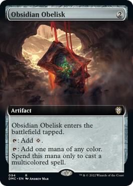 SJ Obsidian Obelisk (Extended Art) - Commander: Dominaria United (DMC) Commander: Dominaria United