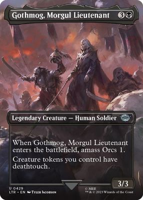 Gothmog, Morgul Lieutenant (Borderless) - Universes Beyond: The Lord of the Rings: Tales of Middle-earth (LTR)