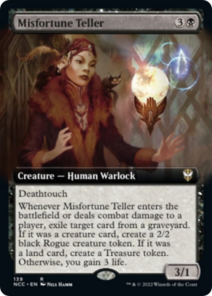 Misfortune Teller (Extended Art) - Commander: Streets of New Capenna (NCC)