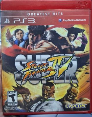 SJ1 Super Street Fighter IV Playstation 3 Usado Completo Greatest Hits