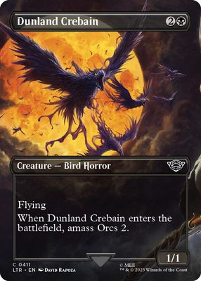 Dunland Crebain (Borderless) - Universes Beyond: The Lord of the Rings: Tales of Middle-earth (LTR)