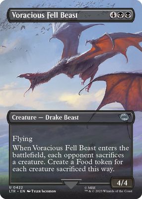 Voracious Fell Beast (Borderless) - Universes Beyond: The Lord of the Rings: Tales of Middle-earth (LTR)