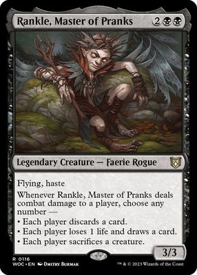 SJF Rankle, Master of Pranks - Commander: Wilds of Eldraine (WOC) Commander: Wilds of Eldraine
