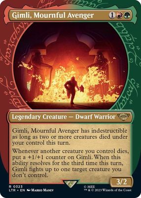 SJ Gimli, Mournful Avenger (Showcase) - Universes Beyond: The Lord of the Rings: Tales of Middle-earth (LTR)