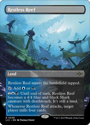 Restless Reef (Borderless) - The Lost Caverns of Ixalan (LCI) The Lost Caverns of Ixalan Foil