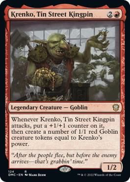 Krenko, Tin Street Kingpin - Commander: Dominaria United (DMC) Commander: Dominaria United