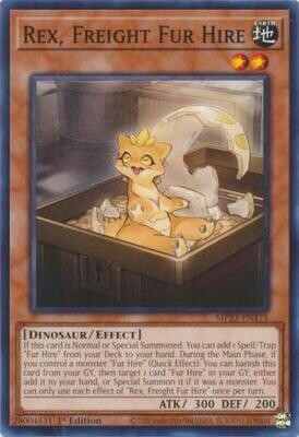 Rex, Freight Fur Hire - MP23-EN175 - Common 1st Edition Mega Tin 2023 Dueling Heroes Singles *Espanol*