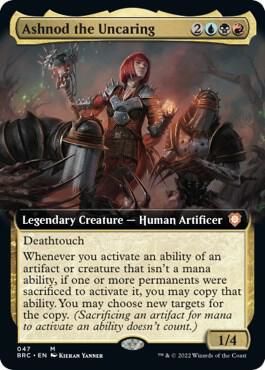 Ashnod the Uncaring (Extended Art) - Commander: The Brothers' War (BRC)