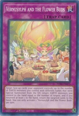 Vernusylph and the Flower Buds - POTE-EN075 - Common 1st Edition Power of the Elements 1st Edition Singles