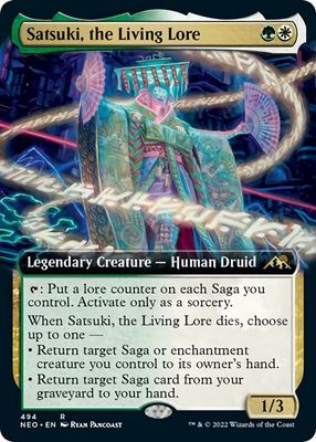 Satsuki, the Living Lore (Extended Art) - Kamigawa: Neon Dynasty (NEO)