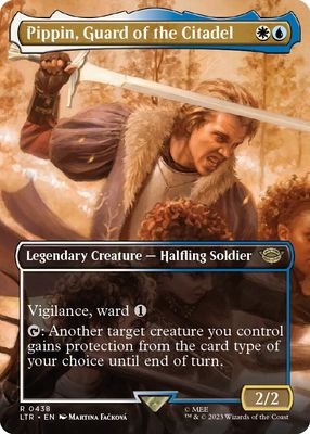 Pippin, Guard of the Citadel (Borderless) - Universes Beyond: The Lord of the Rings: Tales of Middle-earth (LTR) Foil