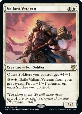 Valiant Veteran - Dominaria United (DMU) Foil