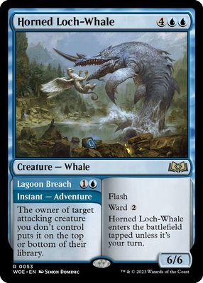 Horned Loch-Whale - Wilds of Eldraine (WOE) Wilds of Eldraine