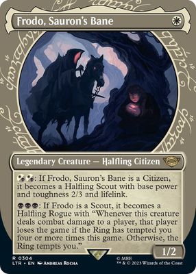 Frodo, Sauron's Bane (Showcase) - Universes Beyond: The Lord of the Rings: Tales of Middle-earth (LTR)