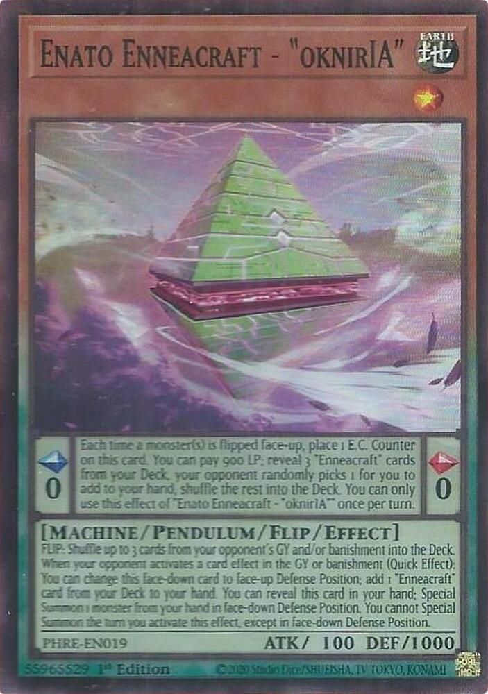 Enato Enneacraft - "oknirIA" (Super Rare) - Phantom Revenge (PHRE) Phantom Revenge