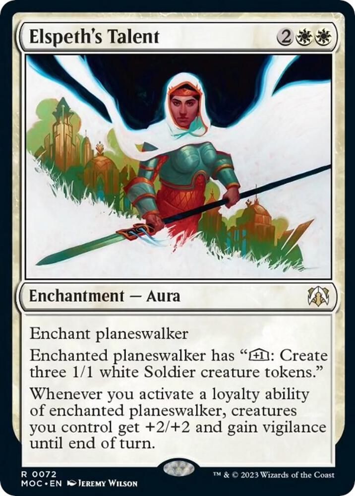 Elspeth's Talent - Commander: March of the Machine (MOC) Commander: March of the Machine