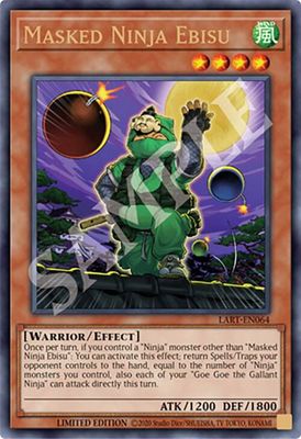 Masked Ninja Ebisu - The Lost Art Promotion (LART) The Lost Art Promotion Ultra Rare *Espanol*