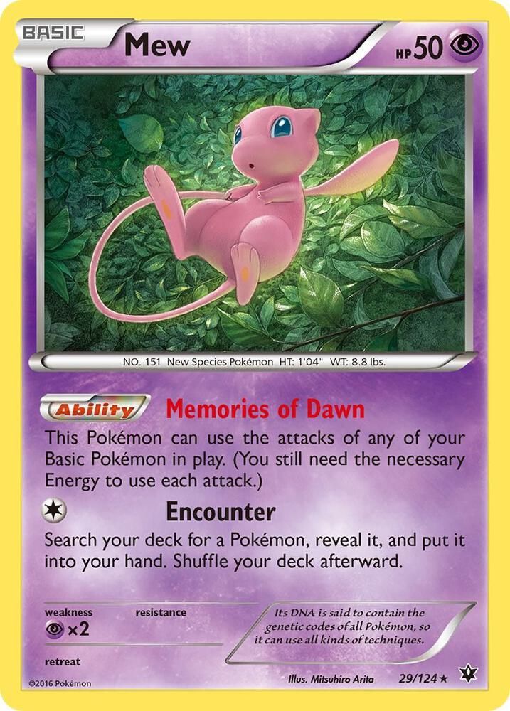 Mew - XY - Fates Collide (FCO) XY - Fates Collide Holo Rare