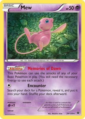 Mew - XY - Fates Collide (FCO) XY - Fates Collide Holo Rare