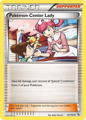 Pokemon Center Lady - XY - Flashfire (FLF) XY - Flashfire
