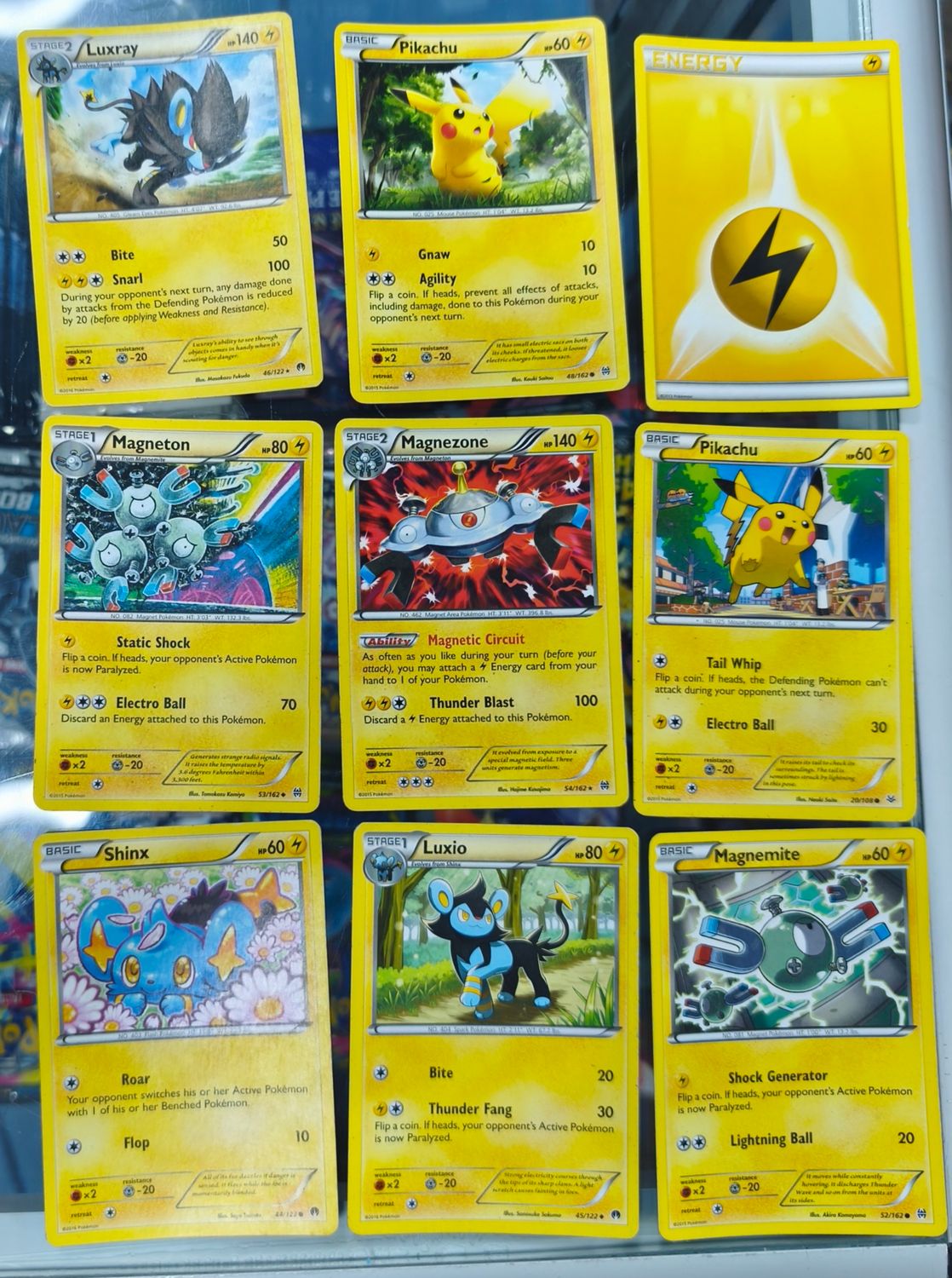 Luxray Pikachu Magneton Magnezone Pikachu Shinx Luxio Magnemite