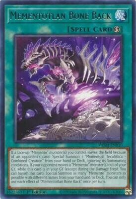 Mementotlan Bone Back - VASM-EN010 - Rare 1st Edition Valiant Smashers 1st Edition Singles