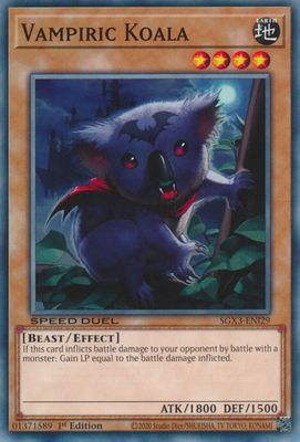 Vampiric Koala - Speed Duel GX: Duelists of Shadows (SGX3)