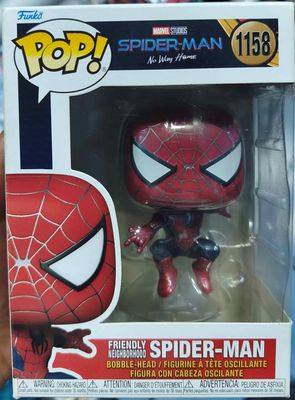 SJ1 Friendly Neighborhood Spider Man Figura Funko Pop 1158 No Way Home