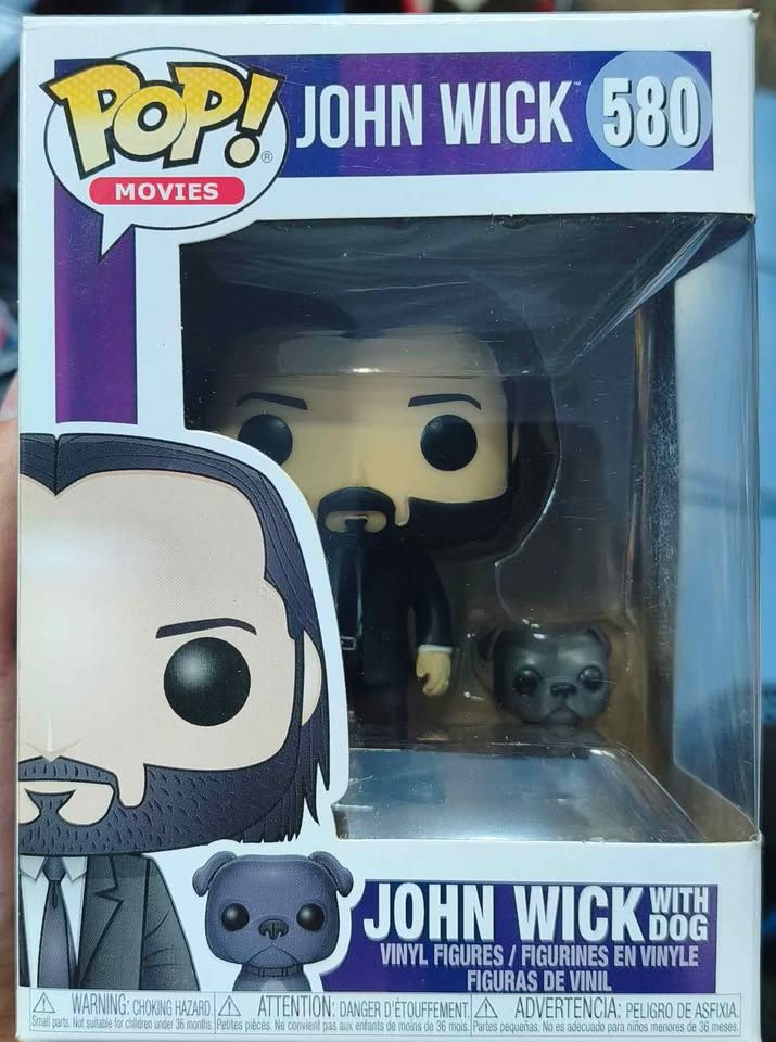 SJ2 John Wick With Dog Figura Funko Pop 580