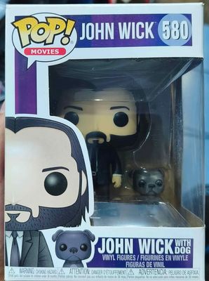 SH1 John Wick With Dog Figura Funko Pop 580